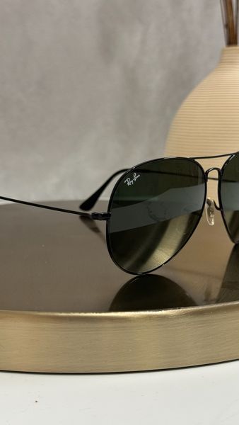 Сонцезахисні окуляри Ray-Ban RB3026 Aviator чорні G15 авіатори унісекс