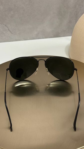 Сонцезахисні окуляри Ray-Ban RB3026 Aviator чорні G15 авіатори унісекс