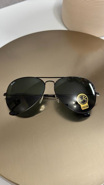 Сонцезахисні окуляри Ray-Ban RB3026 Aviator чорні G15 авіатори унісекс