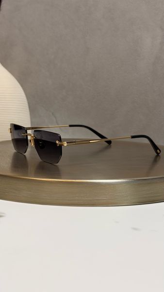 Сонцезахисні окуляри Tom Ford FT1355 Ethan золоті безоправні геометричні унісекс оригінал