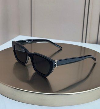 Сонцезахисні окуляри Saint Laurent SL M127 чорні прямокутні ацетат жіночі