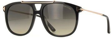 Сонцезахисні окуляри Tom Ford FT1306 чорні авіатор сіра лінза унісекс оригінал