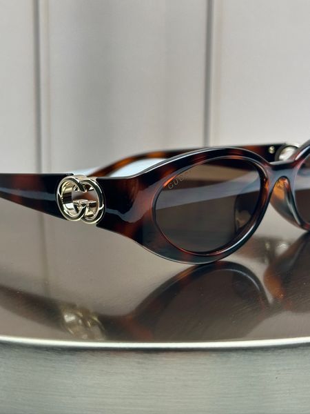 Сонцезахисні окуляри Gucci GG1662SA черепахові овальні коричнева лінза жіночі