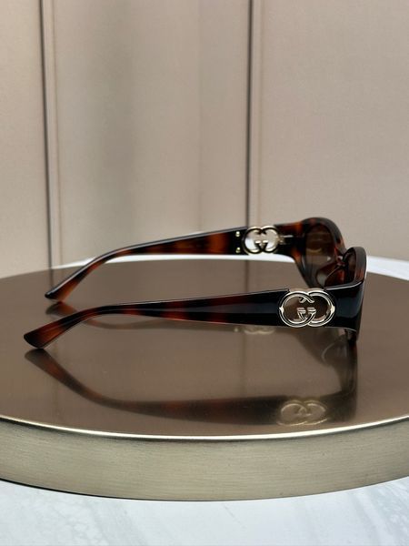 Сонцезахисні окуляри Gucci GG1662SA черепахові овальні коричнева лінза жіночі