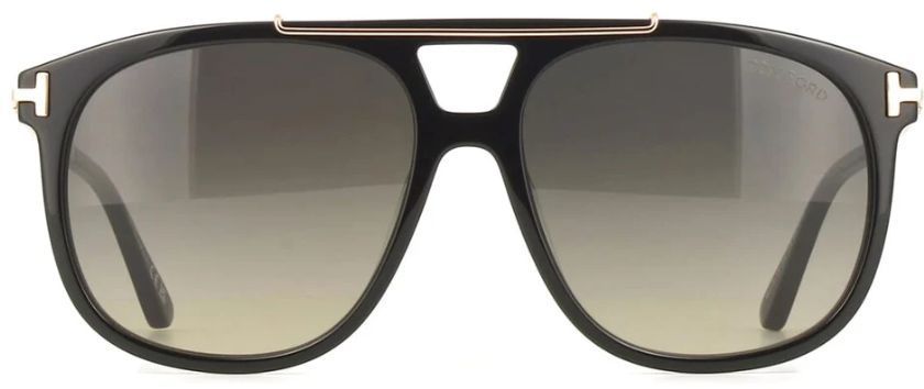 Сонцезахисні окуляри Tom Ford FT1306 чорні авіатор сіра лінза унісекс оригінал