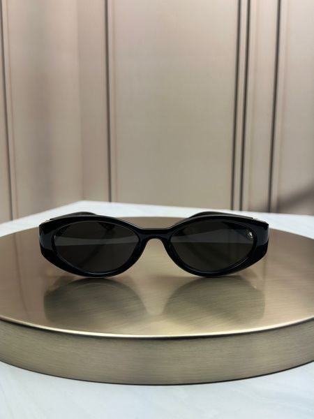 Сонцезахисні окуляри Gucci GG1662SA чорні овальні, логотип GG, темна лінза, жіночі