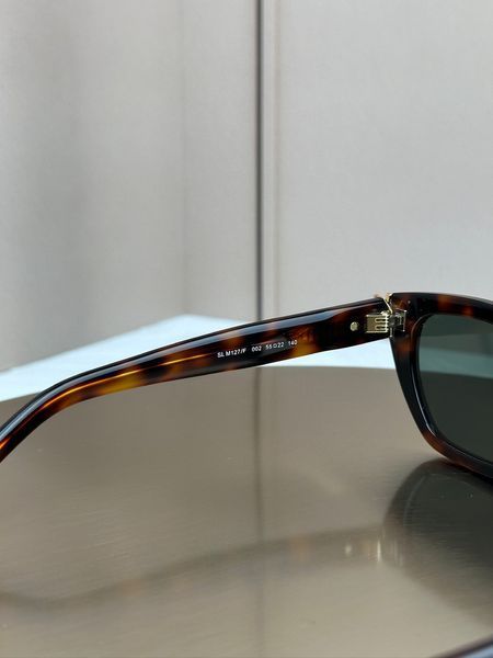 Сонцезахисні окуляри Saint Laurent SL M127 черепахові прямокутні ацетат жіночі