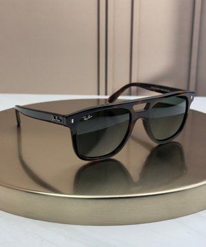 Сонцезахисні окуляри Ray-Ban RB2213 гавана, зелена лінза G15, подвійний місток, унісекс, оригінал RBN31878 фото