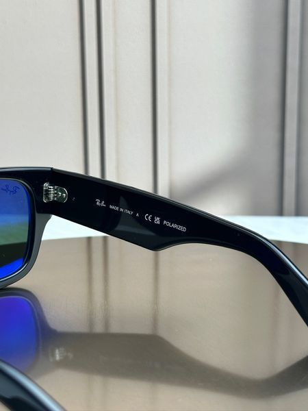 Сонцезахисні окуляри Ray-Ban Mega Wayfarer RB0840S чорні G15 поляризовані унісекс