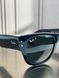 Сонцезахисні окуляри Ray-Ban Mega Wayfarer RB0840S чорні G15 поляризовані унісекс &mdash; фото 3