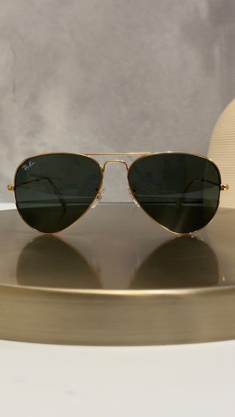 Сонцезахисні окуляри Ray-Ban RB3025 Aviator золоті G15 авіатори унісекс