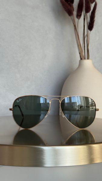 Сонцезахисні окуляри Ray-Ban RB3025 Aviator золоті G15 авіатори унісекс