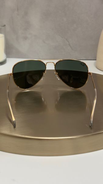 Сонцезахисні окуляри Ray-Ban RB3025 Aviator золоті G15 авіатори унісекс