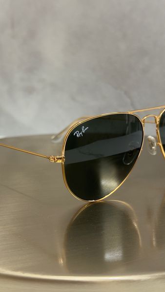 Сонцезахисні окуляри Ray-Ban RB3025 Aviator золоті G15 авіатори унісекс