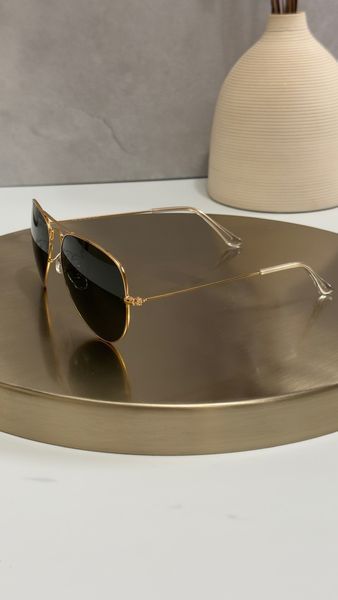 Сонцезахисні окуляри Ray-Ban RB3025 Aviator золоті G15 авіатори унісекс