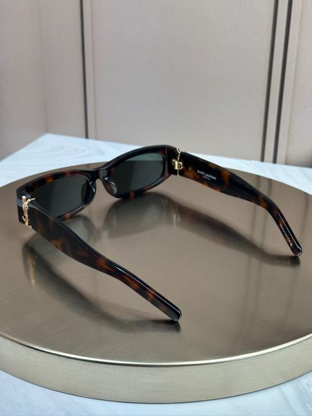 Сонцезахисні окуляри Saint Laurent SL M152 черепахові овальні ацетат жіночі