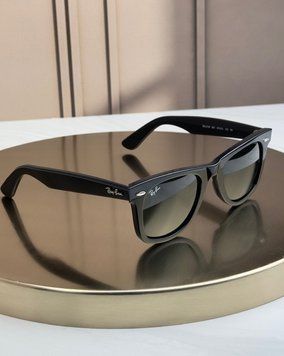 Сонцезахисні окуляри Ray-Ban Original Wayfarer RB2140 чорні, зелена лінза G15, унісекс, класика, оригінал RBN66757 фото