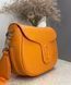 Жіноча шкіряна сумка кросбоді MARC JACOBS Covered J Marc Large Saddle помаранчева &mdash; фото 3