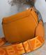 Жіноча шкіряна сумка кросбоді MARC JACOBS Covered J Marc Large Saddle помаранчева &mdash; фото 5