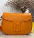 Жіноча шкіряна сумка кросбоді MARC JACOBS Covered J Marc Large Saddle помаранчева &mdash; фото 1