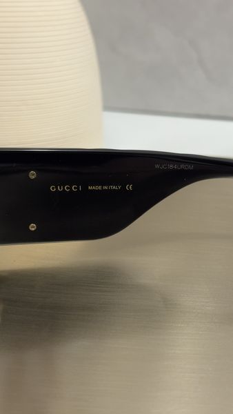 Сонцезахисні окуляри Gucci GG0811S 001 чорні сіра лінза жіночі