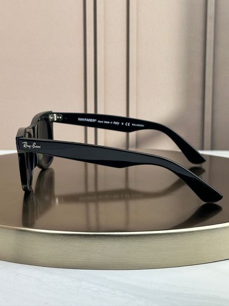 Сонцезахисні окуляри Ray-Ban Original Wayfarer RB2140 чорні, зелена лінза G15, поляризовані, унісекс, класика, оригінал RBN56998 фото