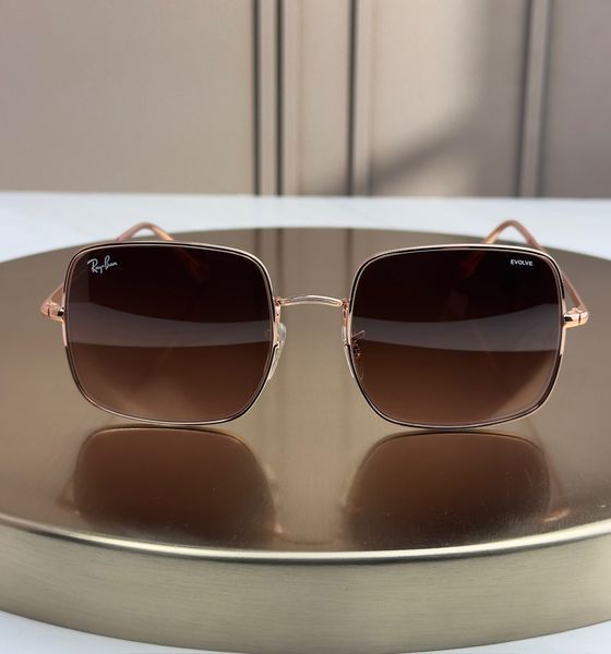 Сонцезахисні окуляри Ray-Ban Square RB1971 рожеве золото фотохромні квадратні унісекс