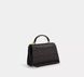 Сумка жіноча шкіряна Coach Eliza Top Logo Brown Black коричнева чорна сумка жіноча COA09374 фото 1
