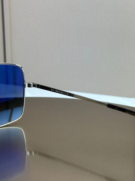 Сонцезахисні окуляри Ray-Ban Square RB1971 срібні синя лінза квадратні унісекс