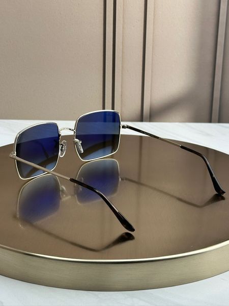 Сонцезахисні окуляри Ray-Ban Square RB1971 срібні синя лінза квадратні унісекс