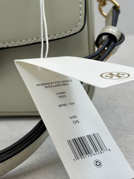 Жіноча шкіряна сумка TORY BURCH Robinson Crossbody біла