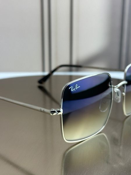 Сонцезахисні окуляри Ray-Ban Square RB1971 срібні синя лінза квадратні унісекс