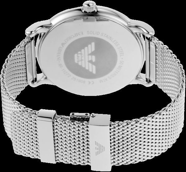 Чоловічий годинник Emporio Armani Luigi AR11272 (Сріблястий / Чорний циферблат)