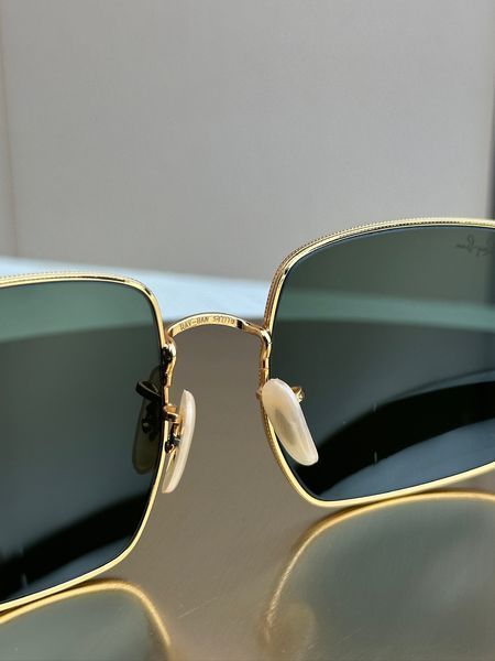 Сонцезахисні окуляри Ray-Ban Square RB1971 золоті G15 квадратні унісекс
