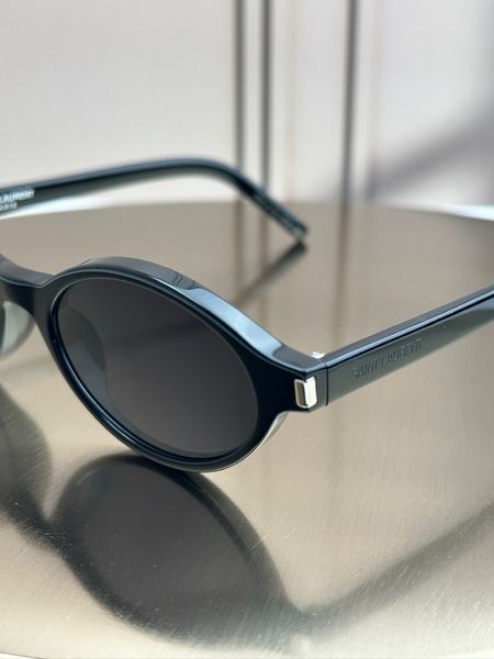 Сонцезахисні окуляри Saint Laurent SL 751 Jeanne чорні круглі ацетат жіночі