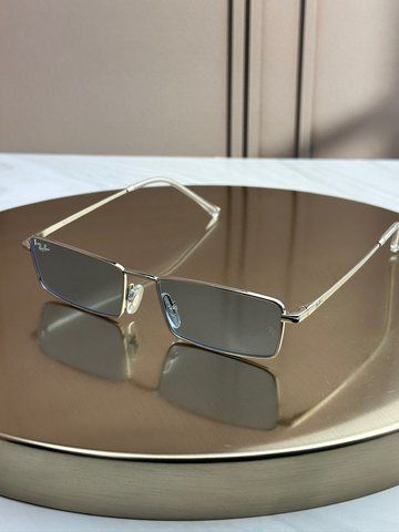 Сонцезахисні окуляри Ray-Ban RB3741 срібні дзеркальна лінза прямокутні унісекс