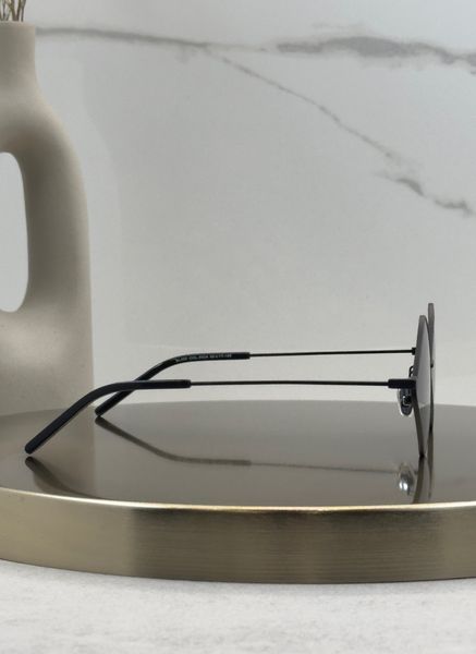 Сонцезахисні окуляри Saint Laurent SL 302 Lisa чорні ромбоподібні металеві унісекс