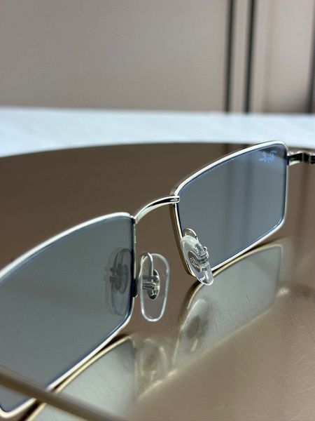 Сонцезахисні окуляри Ray-Ban RB3741 срібні дзеркальна лінза прямокутні унісекс