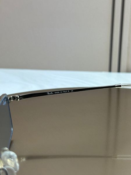 Сонцезахисні окуляри Ray-Ban RB3741 срібні дзеркальна лінза прямокутні унісекс