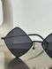 Сонцезахисні окуляри Saint Laurent SL 302 Lisa чорні ромбоподібні металеві унісекс &mdash; фото 3