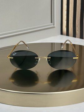 Сонцезахисні окуляри Ray-Ban RB3767 золото, сіра градієнтна лінза, безободкові, овальні, унісекс, оригінал RBN25635 фото
