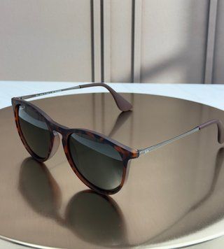 Сонцезахисні окуляри Ray-Ban Erika RB4171 гавана поляризовані круглі жіночі