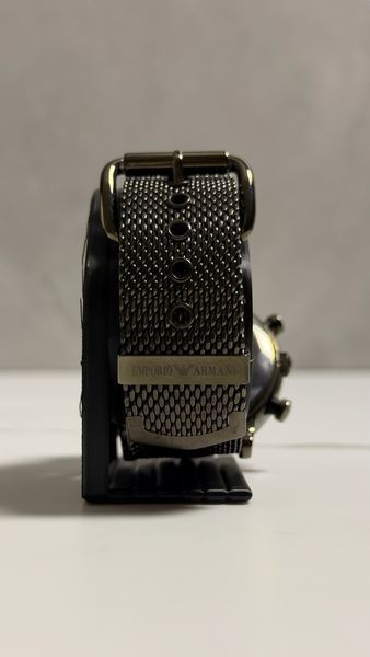 Чоловічий годинник Emporio Armani Luigi AR1979 з хронографом (Сірий / Синій циферблат)