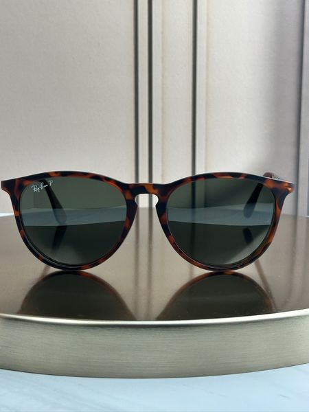 Сонцезахисні окуляри Ray-Ban Erika RB4171 гавана поляризовані круглі жіночі