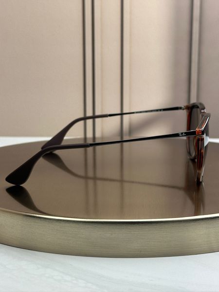 Сонцезахисні окуляри Ray-Ban Erika RB4171 гавана коричнева лінза круглі жіночі