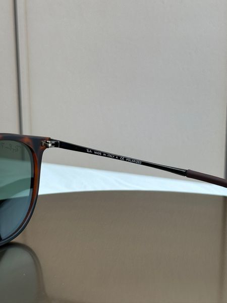 Сонцезахисні окуляри Ray-Ban Erika RB4171 гавана поляризовані круглі жіночі
