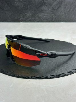 Сонцезахисні окуляри Oakley Radar EV Advancer OO9442 чорні матові з лінзою Prizm Ruby, спортивні, чоловічі, оригінал OAK72842 фото