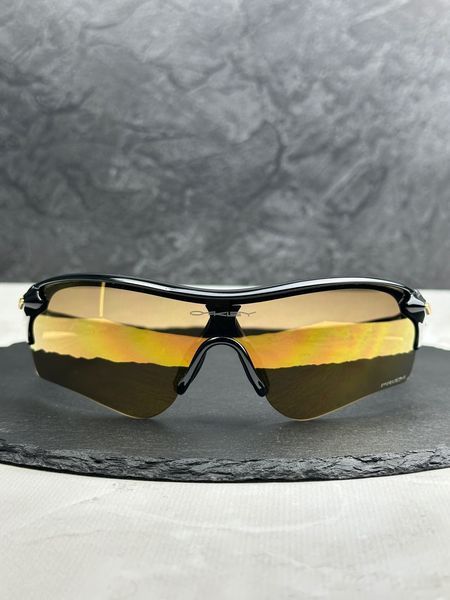 Сонцезахисні окуляри Oakley RadarLock Path чорні золоті Prizm спортивні чоловічі