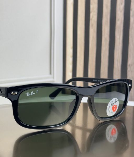 Сонцезахисні окуляри Ray-Ban RB2224 чорні G15 поляризовані прямокутні чоловічі