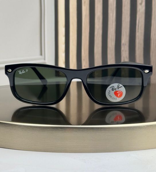 Сонцезахисні окуляри Ray-Ban RB2224 чорні G15 поляризовані прямокутні чоловічі